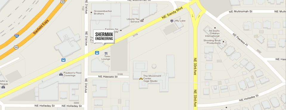 Sherman Engineering Map
